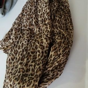 Cheetah print scarf